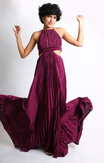 Milla - morado venta - Lend the Trend renta de vestidos mexico