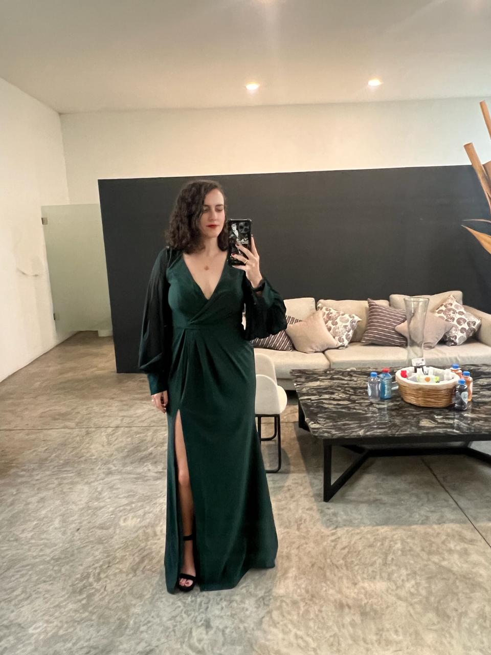 Overy - verde venta - Lend the Trend renta de vestidos mexico