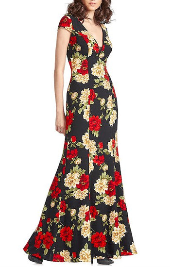 Rosabella - vestido largo floreado - Lend the Trend renta de vestidos mexico