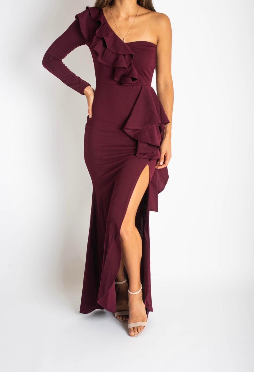 Salome - marrón - Lend the Trend renta de vestidos mexico