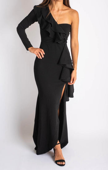 Salome - negro - Lend the Trend renta de vestidos mexico