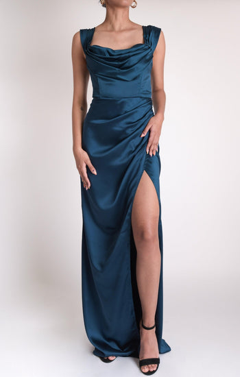 Sasha - azul - Lend the Trend renta de vestidos mexico