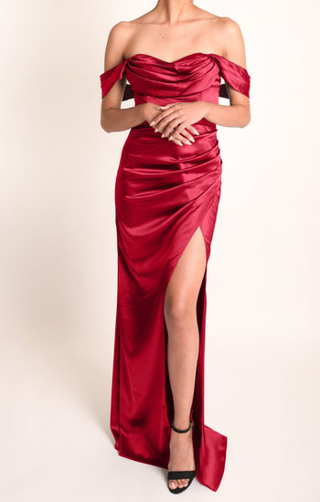 Sasha - rojo - Lend the Trend renta de vestidos mexico