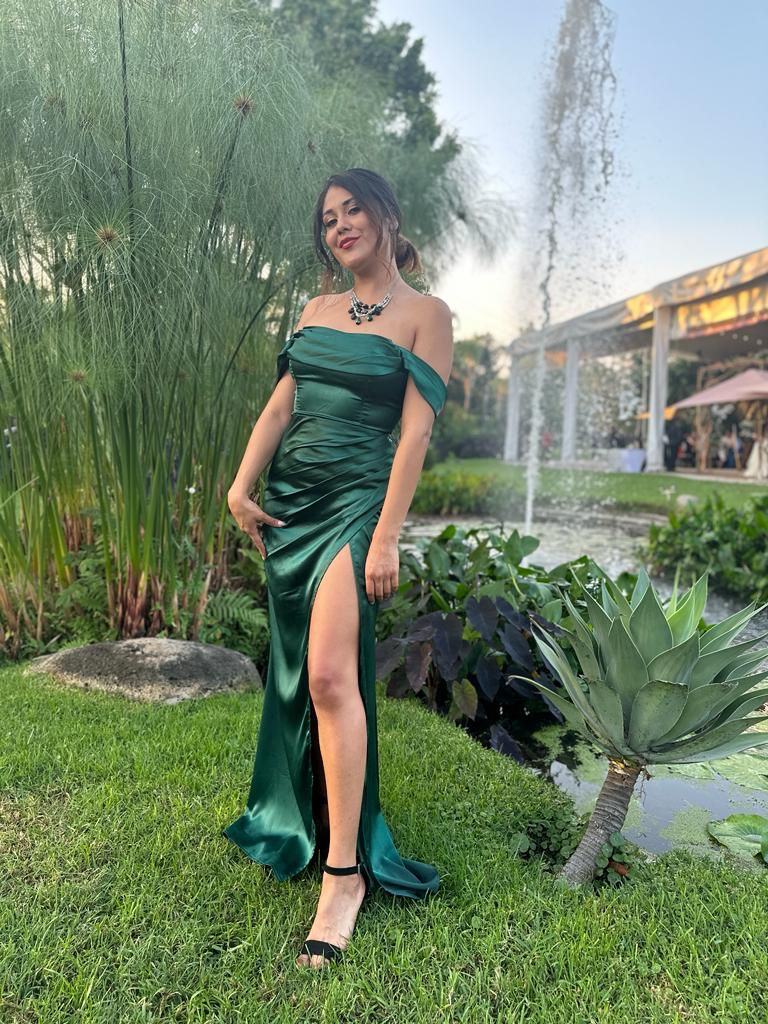 Sasha - verde - Lend the Trend renta de vestidos mexico