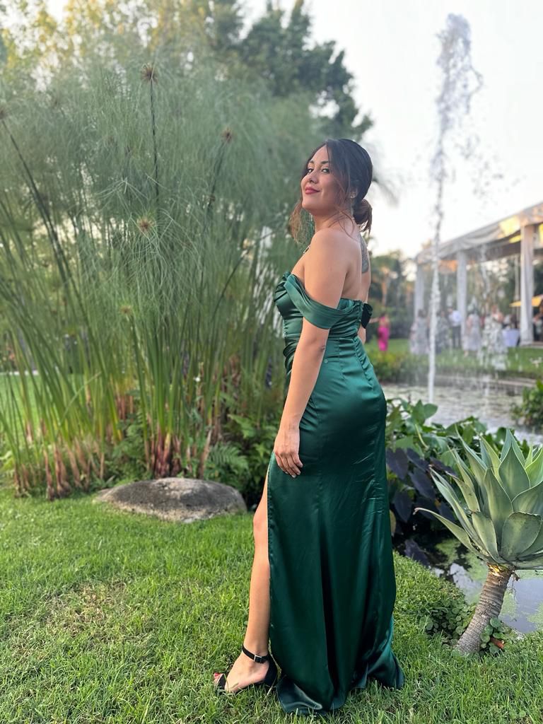 Sasha - verde venta - Lend the Trend renta de vestidos mexico