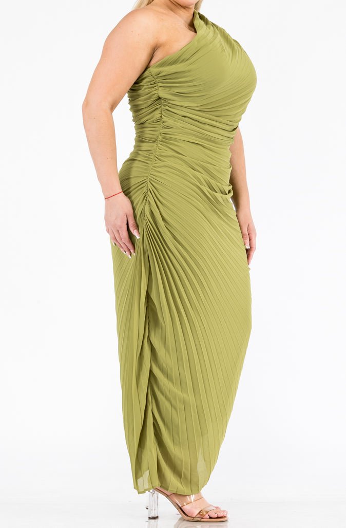Soraya - verde limón - Lend the Trend renta de vestidos mexico