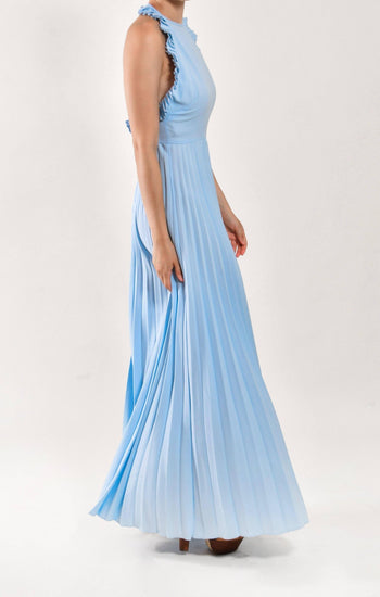 Valentina - vestido largo azul - Lend the Trend renta de vestidos mexico
