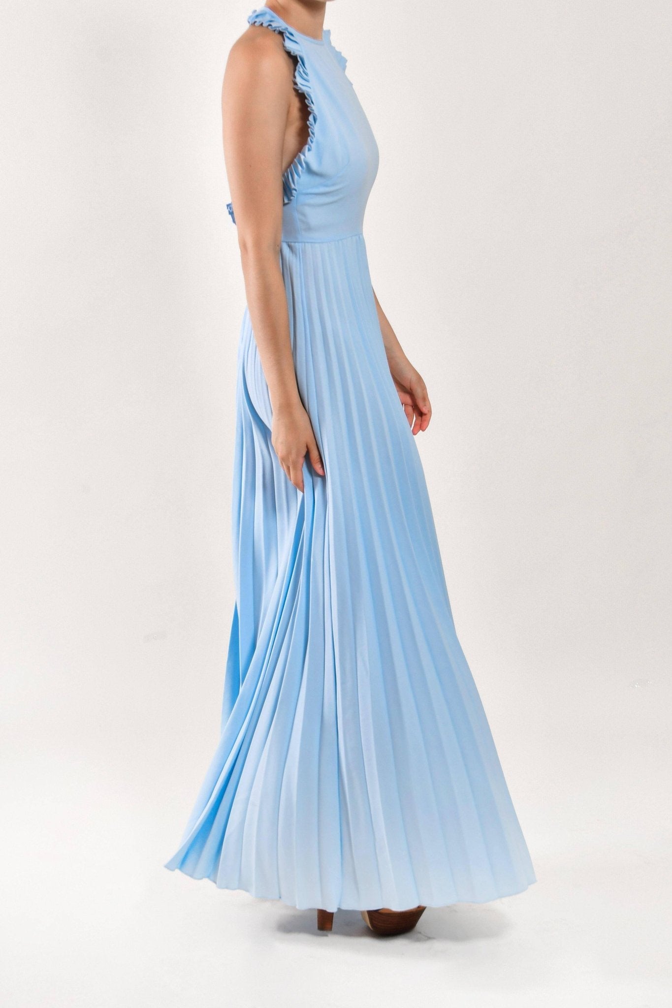 Valentina - vestido largo azul - Lend the Trend renta de vestidos mexico