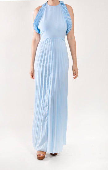Valentina - vestido largo azul - Lend the Trend renta de vestidos mexico