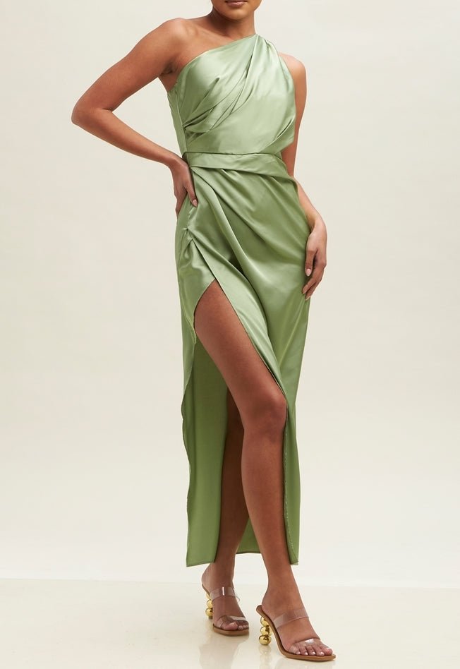 Vera - verde sage - Lend the Trend renta de vestidos mexico