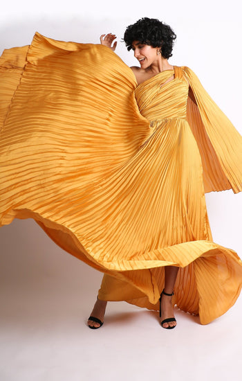 Vivian - amarillo venta - Lend the Trend renta de vestidos mexico